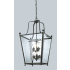 Z-Lite Ashbury 6 Light Full Sized Pendant with Clear Beveled Glass Outside and Clear Hammered Inside Glass Shade Bronze