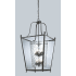 Z-Lite Ashbury 8 Light Full Sized Pendant with Clear Beveled Glass Outside and Clear Hammered Inside Glass Shade Bronze