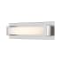 Z-Lite Elara Single Light 21-11/16" Wide Integrated LED Bath Bar Brushed Nickel