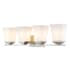 Z-Lite Darcy 4 Light 28" Wide Bathroom Vanity Light Brushed Nickel