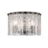 Z-Lite Glacier 3 Light 13" Wide Flush Mount Drum Ceiling Fixture Matte Black