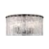 Z-Lite Glacier 5 Light 17" Wide Flush Mount Drum Ceiling Fixture Matte Black