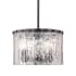 Z-Lite Glacier 3 Light 13" Wide Pendant Matte Black