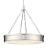 Z-Lite Anders 3 Light 33" Wide LED Pendant Polished Nickel
