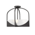 Z-Lite Devon 4 Light 18" Wide Semi-flush Ceiling Fixture Matte Black