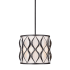 Z-Lite Harden 3 Light 12" Wide Pendant Matte Black