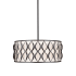 Z-Lite Harden 8 Light 27" Wide Pendant Matte Black