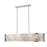 Z-Lite Opal 8 Light 55" Wide Linear Chandelier Chrome