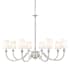 Z-Lite Katerina 8 Light 46" Wide Chandelier Brushed Nickel