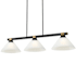 Z-Lite Bronte 3 Light 53" Wide Billiard Chandelier Matte Black / Rubbed Brass