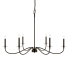 Z-Lite Arrington 6 Light 42" Wide Taper Candle Style Chandelier Matte Black