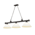 Z-Lite Cordon 3 Light 14" Wide Billiard Chandelier with Matte Opal Shades Bronze / Matte Opal