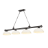Z-Lite Cordon 4 Light 14" Wide Billiard Chandelier with Matte Opal Shades Bronze / Matte Opal