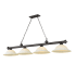 Z-Lite Cordon 4 Light 16" Wide Billiard Chandelier with White Mottle Shades Bronze / White Mottle
