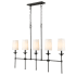 Z-Lite Emily 5 Light 6" Wide Chandelier Matte Black