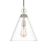 Z-Lite Harper Single Light 12" Wide Pendant Brushed Nickel
