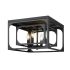 Z-Lite Easton 4 Light 15" Wide Flush Mount Ceiling Fixture Matte Black