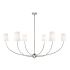 Z-Lite Shannon 6 Light 62" Wide Chandelier Brushed Nickel