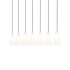 Z-Lite Farrell 7 Light 54" Wide Linear Chandelier Brushed Nickel