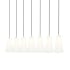 Z-Lite Farrell 7 Light 54" Wide Linear Chandelier Brushed Nickel
