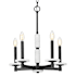 Z-Lite Kaden 5 Light 18" Wide Taper Candle Style Chandelier Matte Black