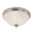 Z-Lite Chelsey 3 Light Flushmount Ceiling Fixture Brushed Nickel