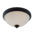 Z-Lite Chelsey 3 Light Flushmount Ceiling Fixture Dark Bronze