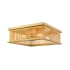 Z-Lite Camellia 4 Light 18" Wide Flush Mount Ceiling Fixture Brass