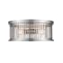 Z-Lite Camellia 3 Light 16" Wide Flush Mount Drum Ceiling Fixture Brushed Nickel