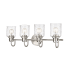 Z-Lite Kinsley 4 Light 28" Wide Bathroom Vanity Light Brushed Nickel