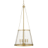 Z-Lite Prescott 4 Light 18" Wide Pendant Rubbed Brass