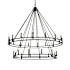 Z-Lite Dennison 28 Light 60" Wide Taper Candle Style Chandelier Matte Black