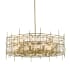 Z-Lite Garroway 9 Light 32" Wide Crystal Drum Chandelier Aged Brass