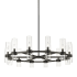 Z-Lite Datus 12 Light 44" Wide Taper Candle Chandelier Matte Black