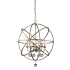 Z-Lite Acadia 6 Light 24" Wide Globe Chandelier with Crystal Spheres Antique Silver