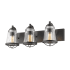 Z-Lite Mariner 24" Wide Bathroom Light with Seedy Glass Bronze