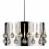 Z-Lite Oberon 4 Light 17" Wide Crystal Droplet Drum Chandelier Chrome