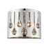 Z-Lite Oberon 2 Light 9" Tall Wall Sconce Chrome