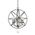 Z-Lite Tull 5 Light 20" Wide Chandelier with Crystal Accent Matte Black