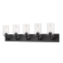 Z-Lite Savannah 5 Light 39" Wide Vanity Light with Clear Glass Shades Bronze