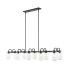 Z-Lite Delaney 10 Light 56" Wide Linear Chandelier Matte Black
