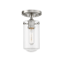 Z-Lite Delaney 5" Wide Semi-Flush Ceiling Fixture Brushed Nickel