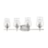 Z-Lite Joliet 4 Light 30" Wide Bathroom Vanity Light Brushed Nickel