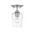 Z-Lite Joliet 6" Wide Semi-Flush Ceiling Fixture Brushed Nickel