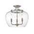 Z-Lite Joliet 3 Light 16" Wide Semi-Flush Ceiling Fixture Brushed Nickel
