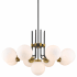 Z-Lite Parsons 9 Light 32" Wide Chandelier Matte Black / Olde Brass