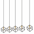 Z-Lite Vertical 5 Light 54" Wide Linear Pendant Bronze / Olde Brass
