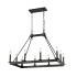 Z-Lite Barclay 10 Light 20" Wide Taper Candle Chandelier Matte Black