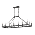 Z-Lite Barclay 16 Light 56" Wide Taper Candle Chandelier Matte Black