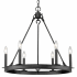 Z-Lite Barclay 6 Light 25" Wide Taper Candle Ring Chandelier Matte Black